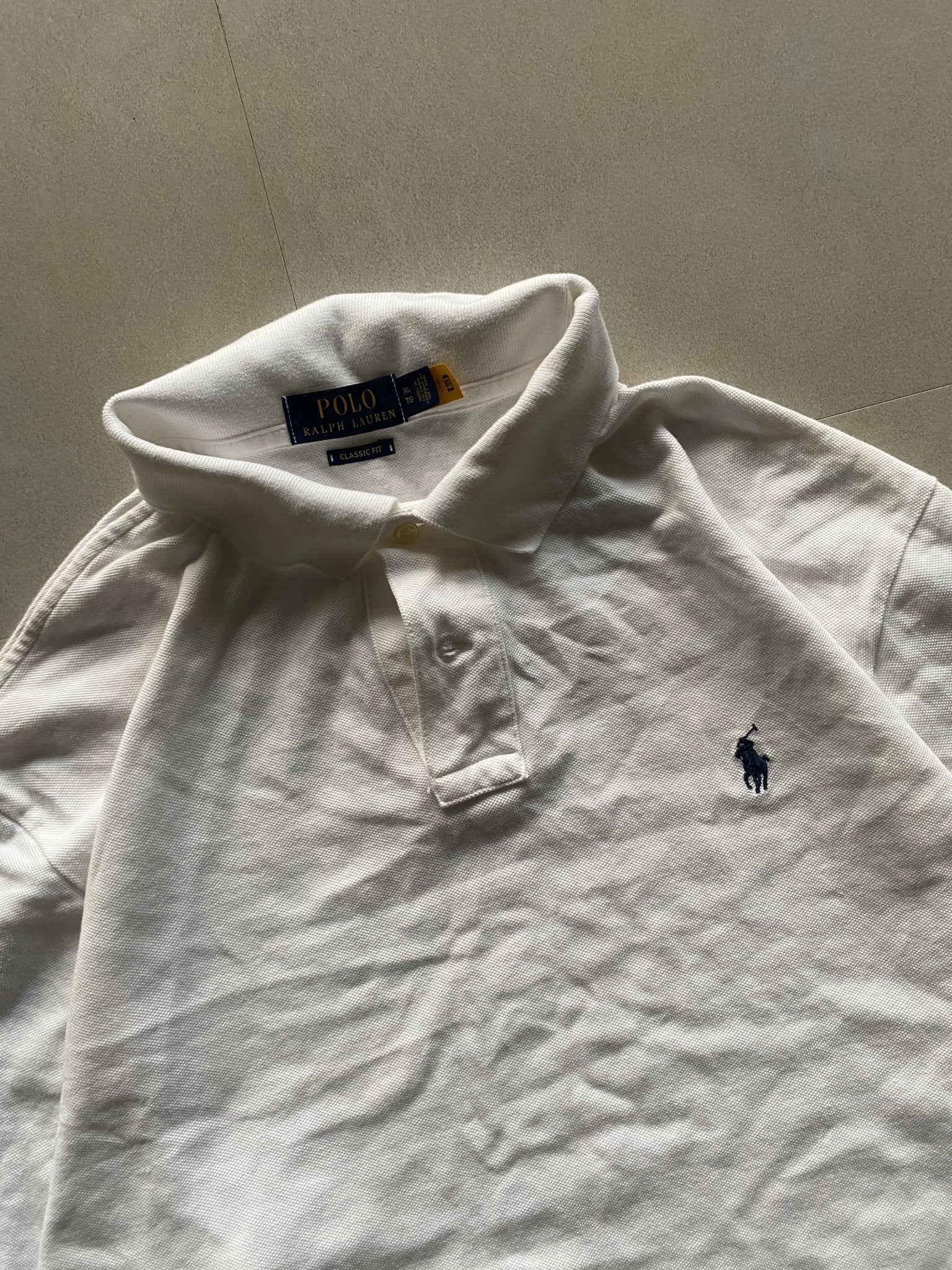 RALPH LAUREN FULL SLEEVE POLO SHIRT - XL - Aged Arc