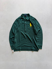 RALPH LAUREN LONG SLEEVE POLO TEE - XXS - Aged Arc