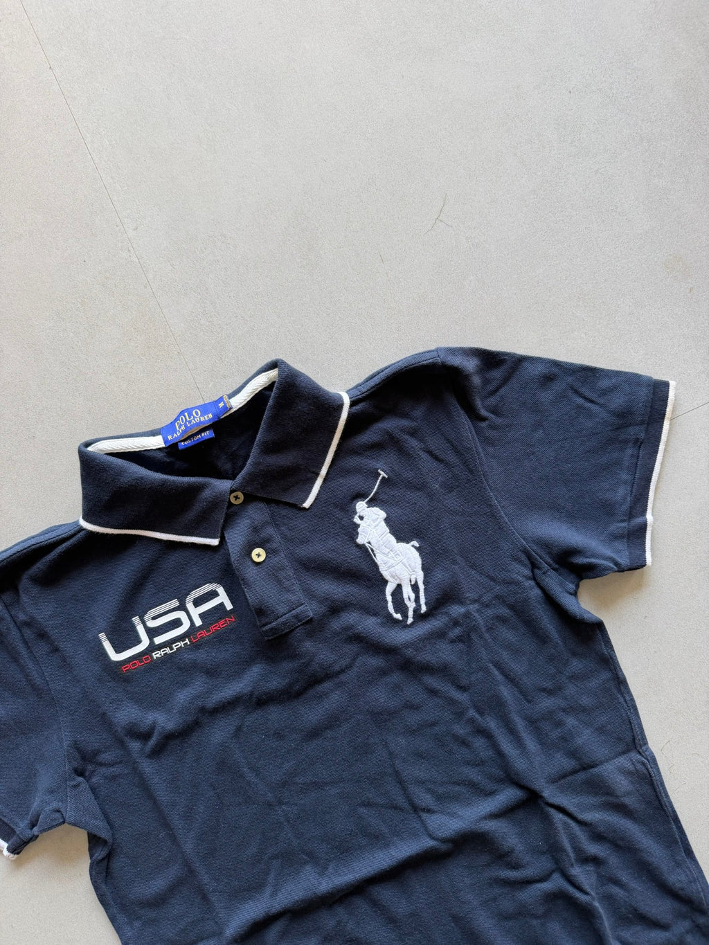 RALPH LAUREN USA POLO TEE - XXS - Aged Arc