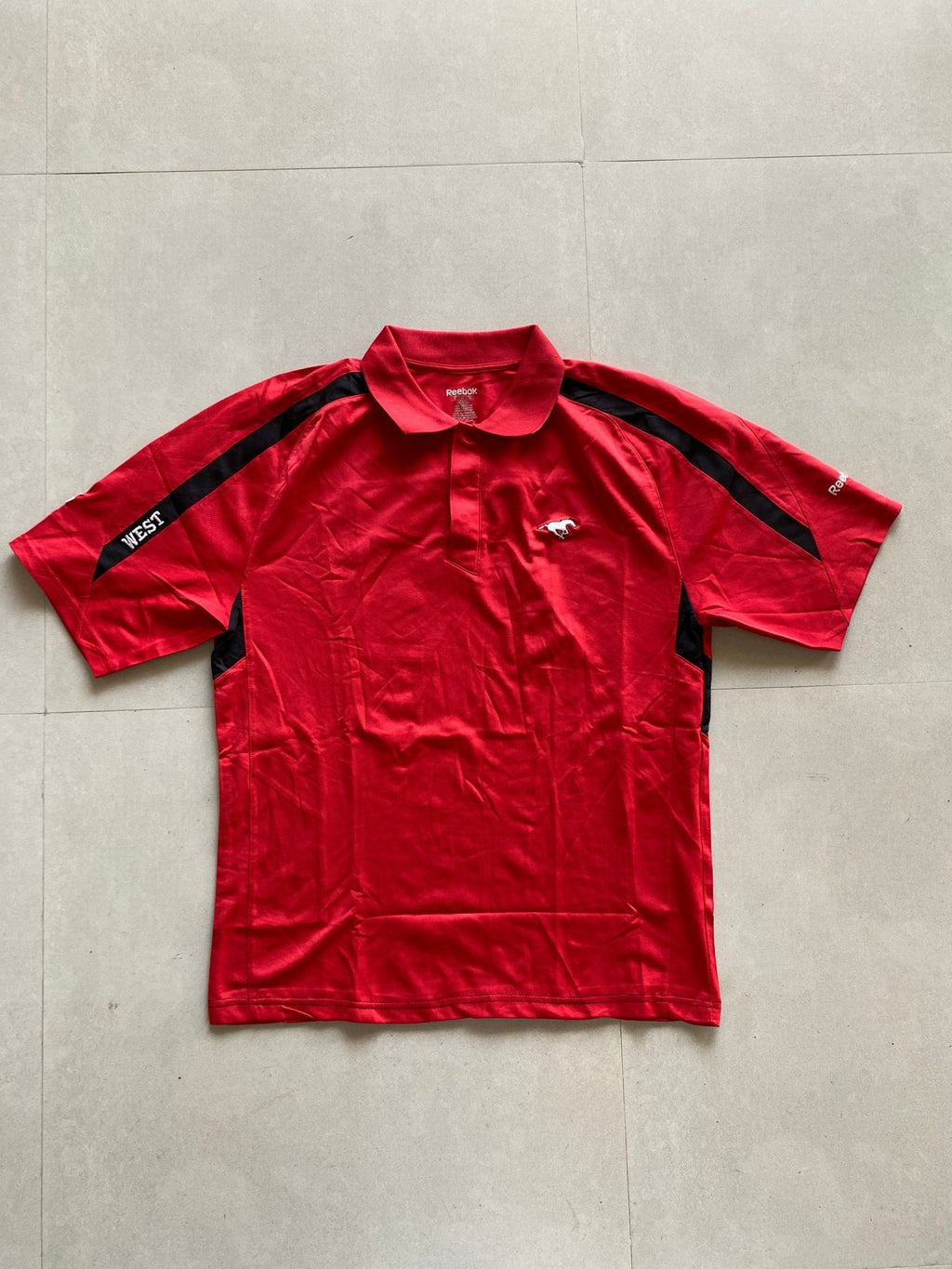 REEBOK DRI FIT POLO TEE - M - Aged Arc