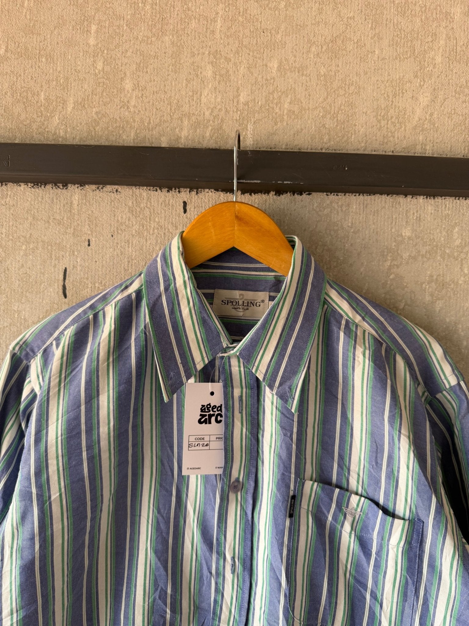 SPOLLING LINEN SHIRT - L - Aged Arc