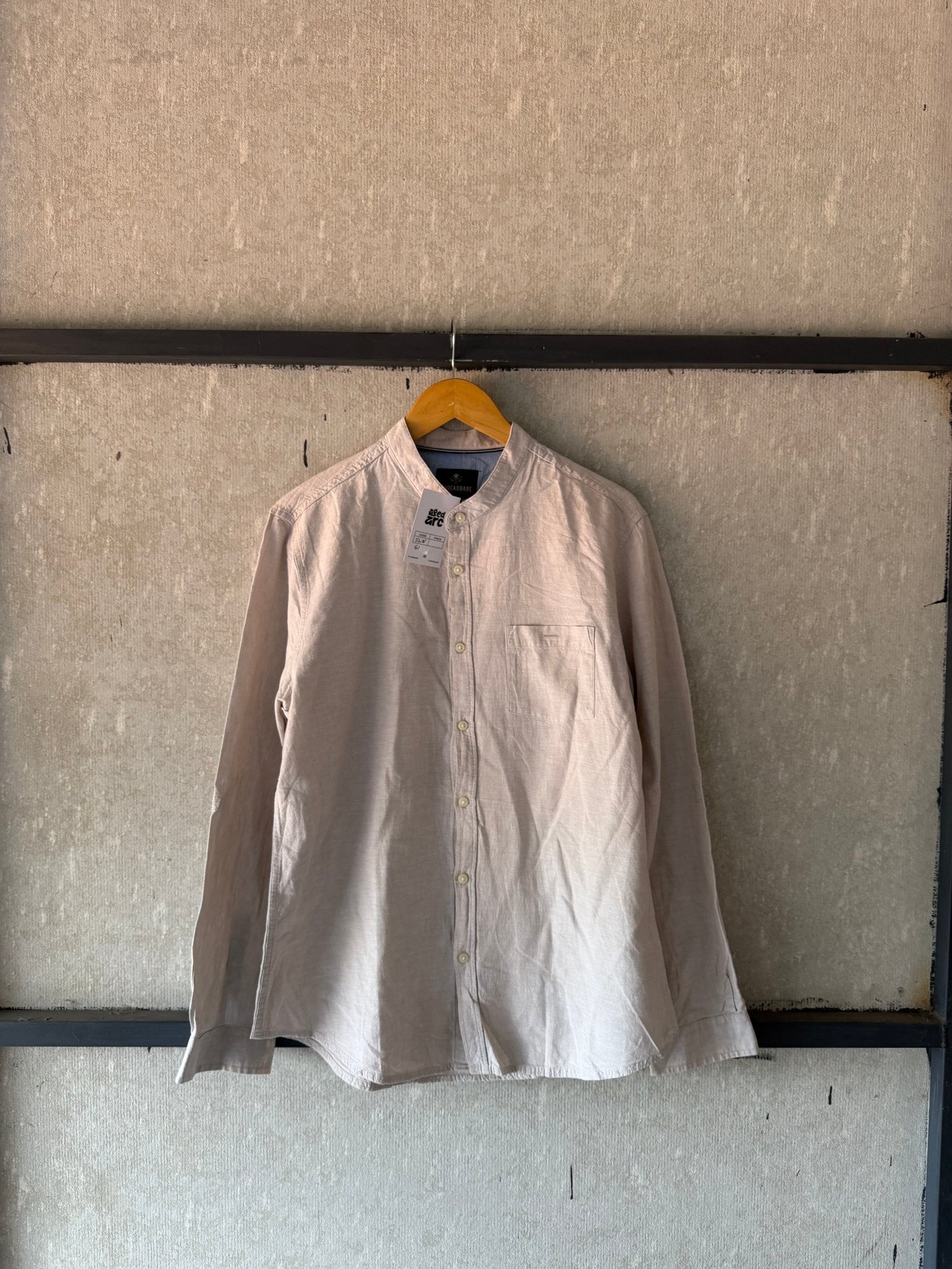THREADBARE LINEN SHIRT - Aged Arc