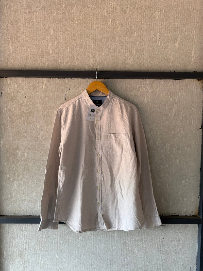 THREADBARE LINEN SHIRT - Aged Arc