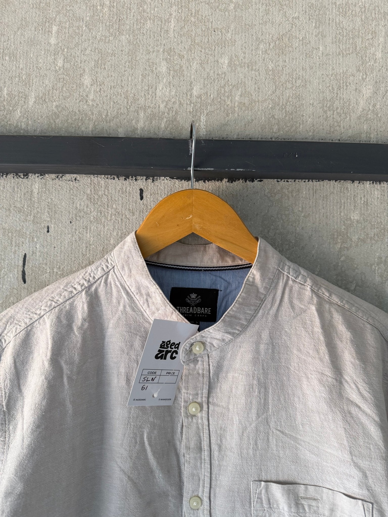 THREADBARE LINEN SHIRT - Aged Arc