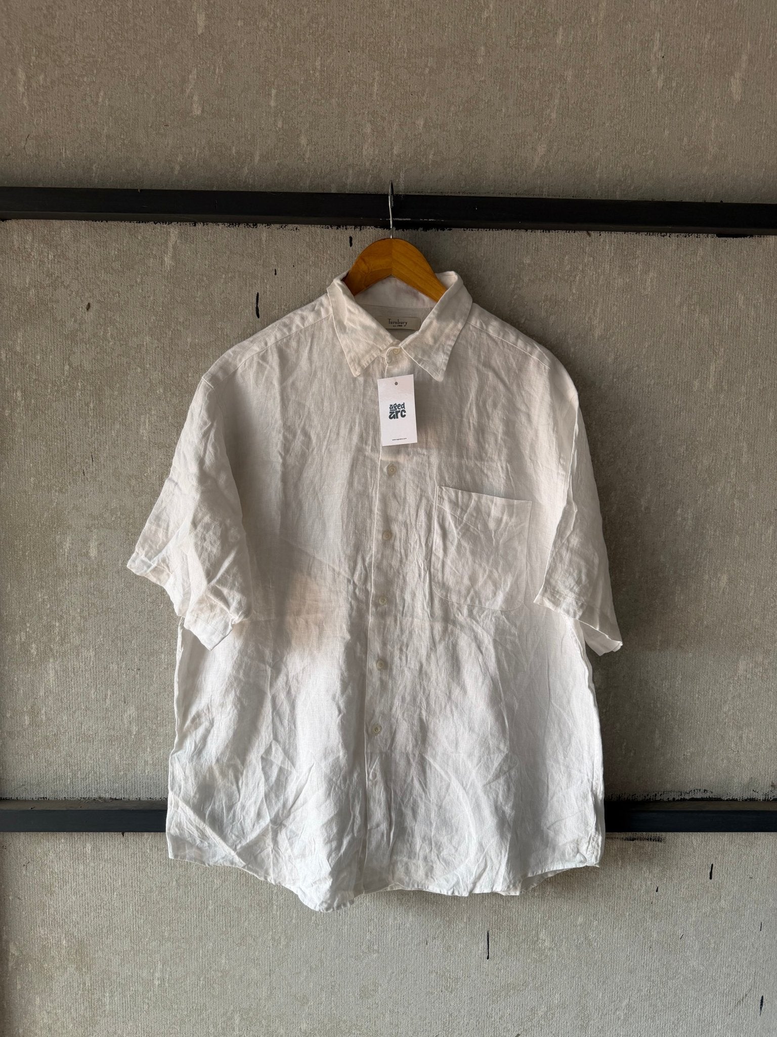 TURNBURY LINEN SHIRT SLN85 - XL - Aged Arc