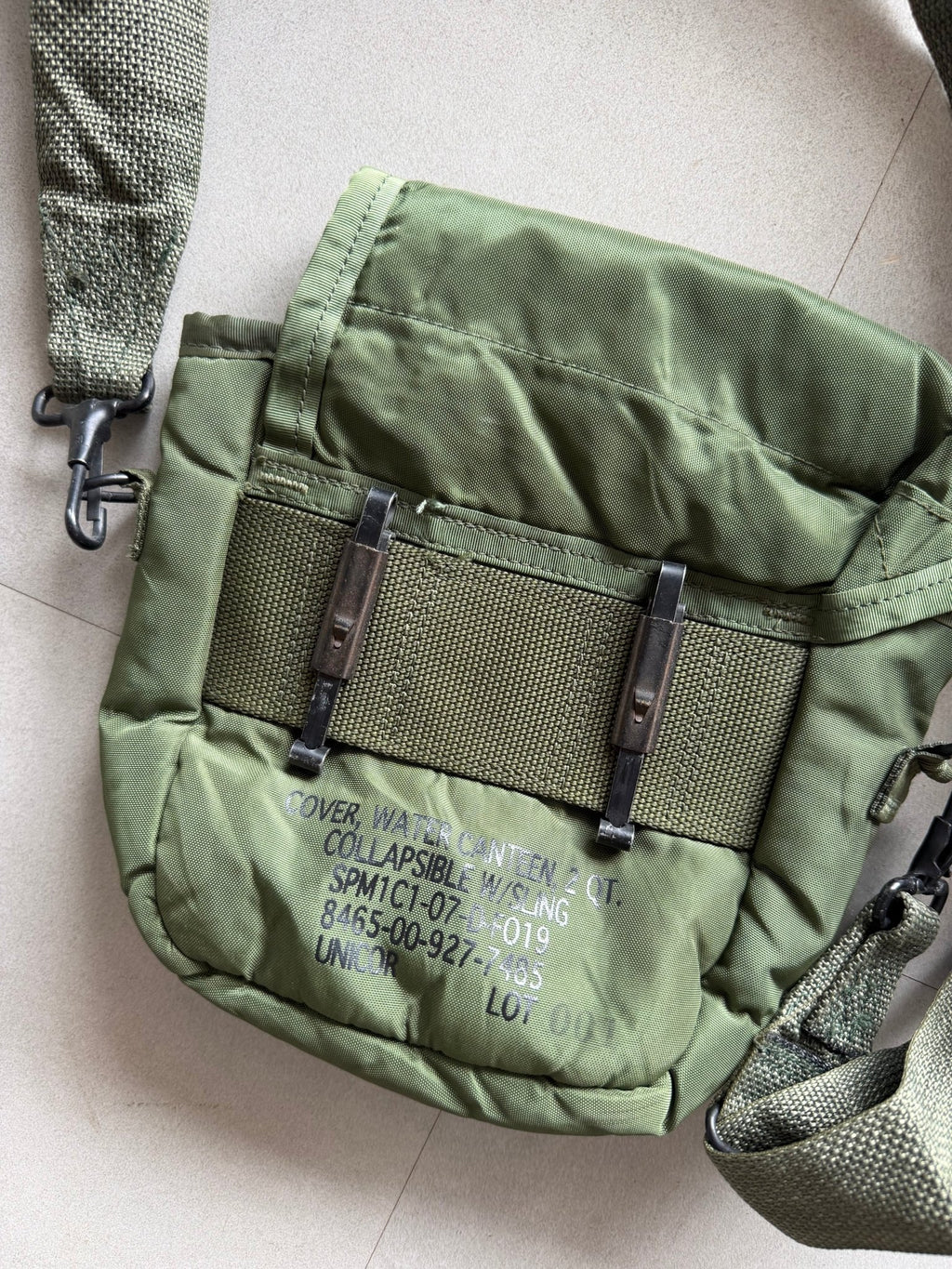 U S ARMY MILITARY WATER BAG - Aged Arc