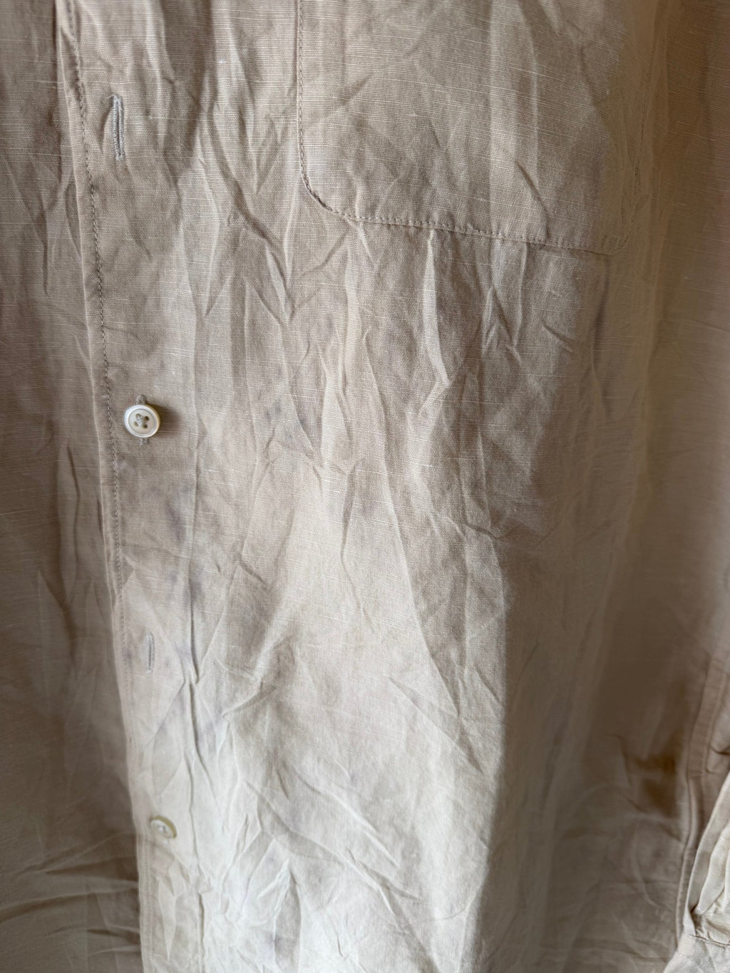 UNIQLO LINEN SHIRT SLN102 - L - Aged Arc