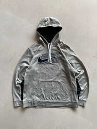 VINTAGE NIKE BIG SWOOSH HOODIE - L - Aged Arc