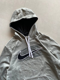 VINTAGE NIKE BIG SWOOSH HOODIE - L - Aged Arc